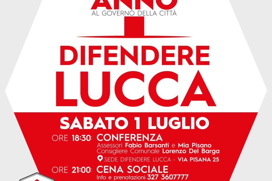 Difendere Lucca-anniversario elezioni
